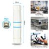 YXY YPM23-CAT6-AW Waterproof RJ45 CAT6 Inline Coupler (White/Blue)