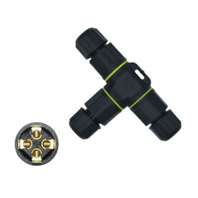 YXY YPM20-3T4C-A T-Shape Junction Box Waterproof Connector IP68 (4-Pin)