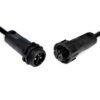 YXY M19 2-Pin IP68 Waterproof Cable Connector (Male/Female Pair)