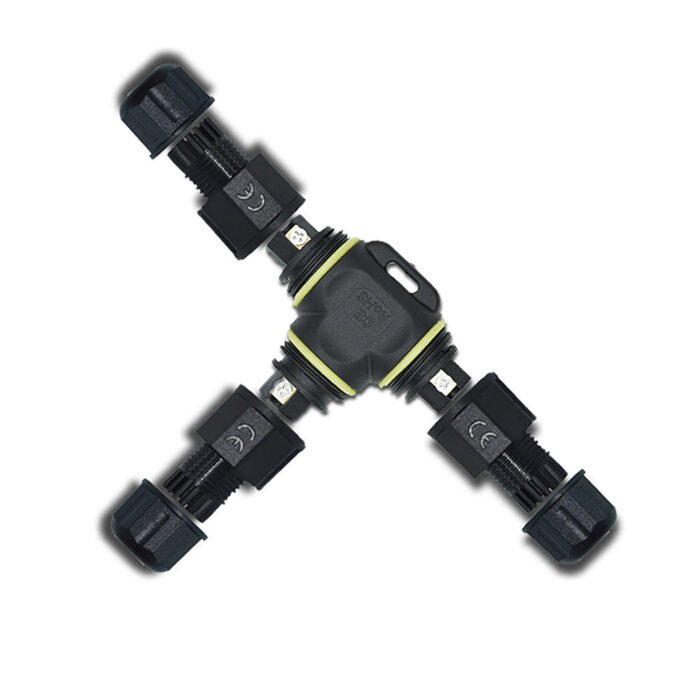 YXY YPM20-3T2C-A T-Shape Junction Box Waterproof Connector IP68 (2-Pin)