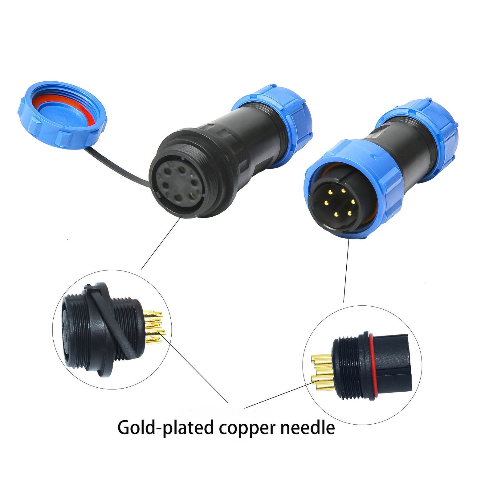 YXY LD16 LD20 IP68 Waterproof Circular Aviation Connector (Male/Female)