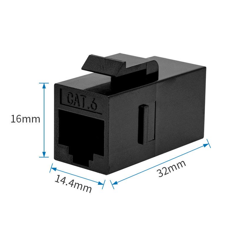 YXY CAT6-002 RJ45 CAT6 Keystone Jack Inline Coupler Module