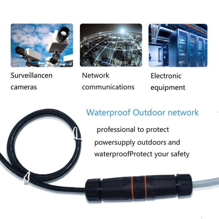 YXY YPM23-CAT6A-A Waterproof RJ45 CAT6A Inline Coupler IP68
