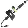 YXY YPM20-RJ45-C1 Waterproof RJ45 CAT6 Panel Connector IP68 (Female to Male Tail)