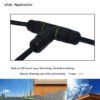 YXY YPM20-3T4C-A T-Shape Junction Box Waterproof Connector IP68 (4-Pin)