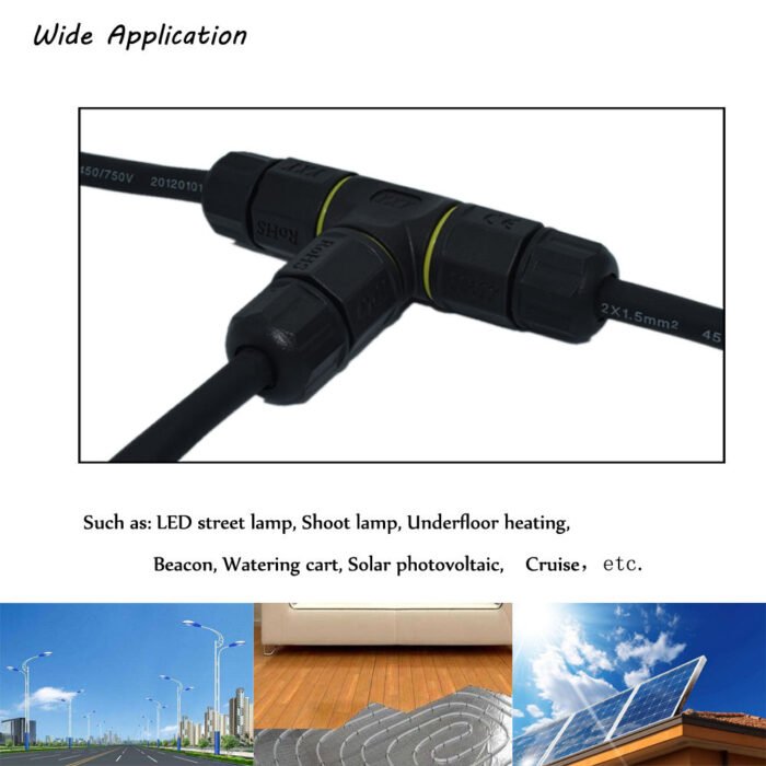 YXY YPM20-3T4C-A T-Shape Junction Box Waterproof Connector IP68 (4-Pin)