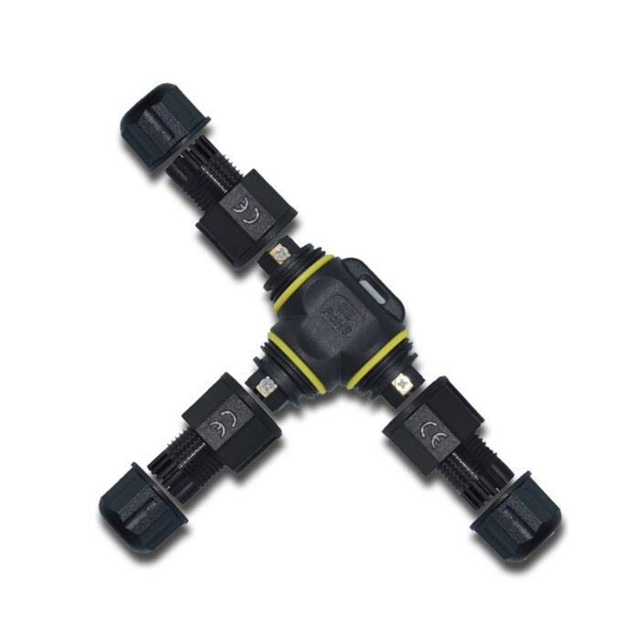 YXY YPM20-3T4C-A T-Shape Junction Box Waterproof Connector IP68 (4-Pin)