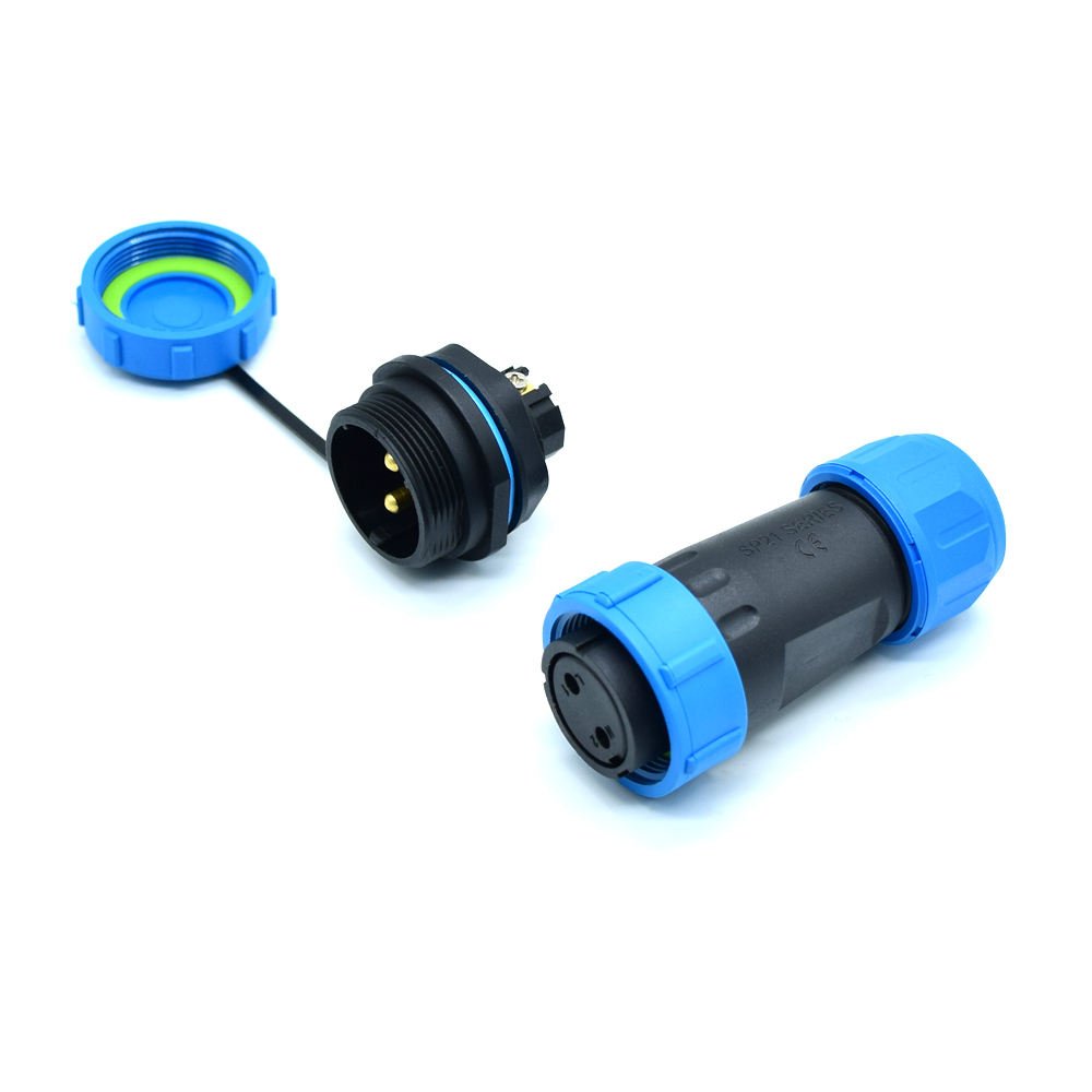 YXY YPSP21-2C-B 2-Pin Circular Aviation Connector (IP68 Male/Female)