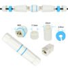 YXY YPM23-CAT6-AW Waterproof RJ45 CAT6 Inline Coupler (White/Blue)