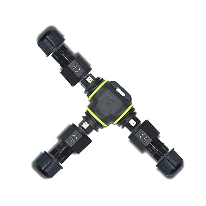 YXY YPM20-3T3C-A T-Shape Junction Box Waterproof Connector IP68 (3-Pin)