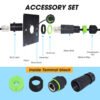 YXY PCM-0679 Waterproof RJ45 Panel Mount Coupler