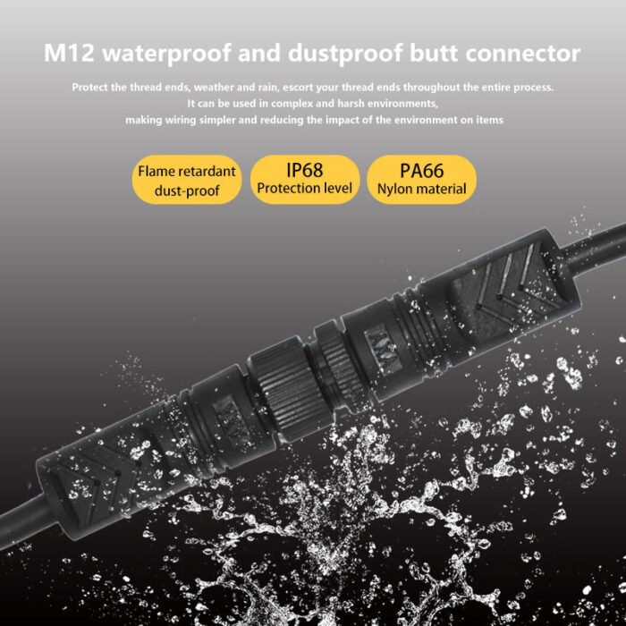 YXY YPM12-5C-B 5-Pin IP68 Waterproof Circular Connector