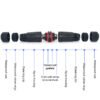 YXY YPM20-2T4C-B Waterproof Cable Connector IP68 (4-Pin)