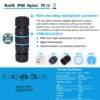 YXY YPM23D-CAT6-A Waterproof RJ45 CAT6 Panel Mount Connector