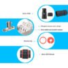 YXY YPM23-CAT6-AX Toolless Shielded RJ45 CAT7 Field Termination Plug