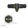 YXY YPM20-3T2C-A T-Shape Junction Box Waterproof Connector IP68 (2-Pin)