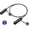 YXY YPM20-CAT6CAT6-01 Waterproof RJ45 CAT6 Extension Cable IP68 (Double Female)