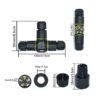 YXY YPM20-3T5C-A T-Shape Junction Box Waterproof Connector IP68 (5-Pin)