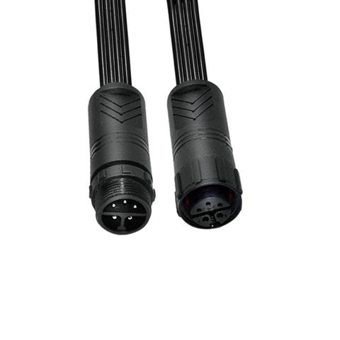 YXY M16-5C 5-Pin IP68 Waterproof Cable Connector (Male/Female Pair)