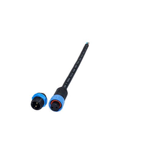 YXY YPM12-2C-B 2-Pin IP68 Waterproof Cable Connector Pair