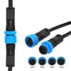 YXY M14 4-Pin IP68 Waterproof Male-to-Female Connection Cable