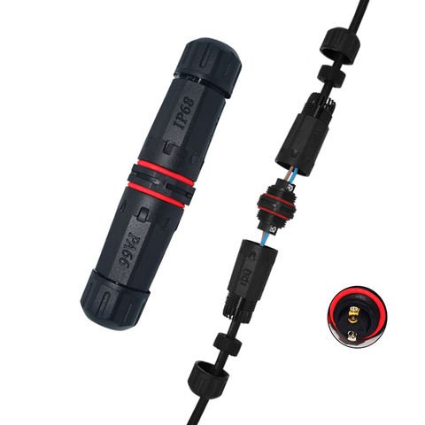 YXY YPM20-2T2C-B Waterproof Cable Connector IP68 (2-Pin)