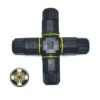 YXY YPM20-4T3C-A 4-Way Cross Junction Box Waterproof Connector IP68 (3-Pin)