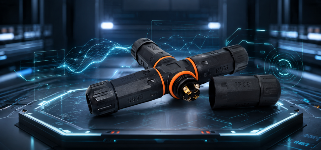 3 Way 3 Pin Waterproof Connector